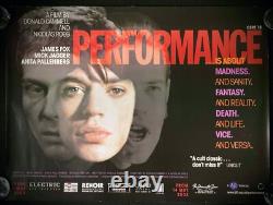 Affiche de film originale Quad Performance Mick Jagger Nicolas Roeg BFI 2004