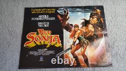 Affiche de film originale Quad Red Sonja Schwarzenegger et Nielsen