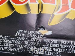 Affiche de film originale Quad Red Sonja Schwarzenegger et Nielsen