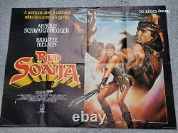 Affiche de film originale Quad Red Sonja Schwarzenegger et Nielsen