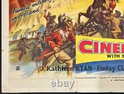 Affiche de film originale Quad de Captain Lightfoot avec Bill Wiggins et Rock Hudson '55
