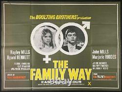 Affiche de film originale Quad de 'Family Way' avec Hayley Mills et Roy Boulting, 1966