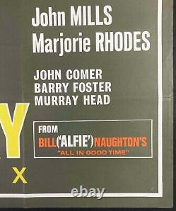 Affiche de film originale Quad de 'Family Way' avec Hayley Mills et Roy Boulting, 1966