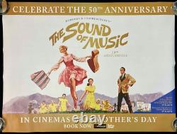 Affiche de film originale Quad de La Mélodie du Bonheur 50e anniversaire RR Julie Andrews 1965