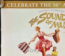 Affiche de film originale Quad de La Mélodie du Bonheur 50e anniversaire RR Julie Andrews 1965