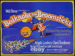 Affiche de film originale Quad de 'Les Coussins Volants' Angela Lansbury Disney 1971