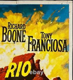 Affiche de film originale Quad de Rio Conchos Stuart Whitman Richard Boone 1964