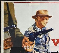 Affiche de film originale Quad de Warlock avec Richard Widmark et Henry Fonda 1959