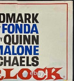 Affiche de film originale Quad de Warlock avec Richard Widmark et Henry Fonda 1959