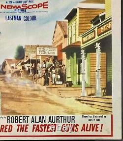 Affiche de film originale Quad de Warlock avec Richard Widmark et Henry Fonda 1959