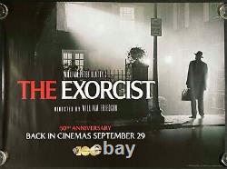 Affiche de film originale Quad de l'Exorciste William Friedkin 50e anniversaire RR 2023