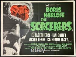 Affiche de film originale Quad des Sorciers Boris Karloff TIGON 1967