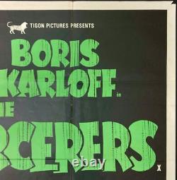 Affiche de film originale Quad des Sorciers Boris Karloff TIGON 1967