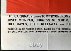 Affiche de film originale Quad du Cardinal d'Otto Preminger Tom Tryon 1964