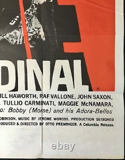Affiche de film originale Quad du Cardinal d'Otto Preminger Tom Tryon 1964