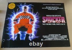 Affiche de film originale Shocker Quad 1989 40x30 Michael Murphy Mitch Pileggi