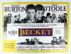 Affiche de film originale UK Quad de Becket 1964