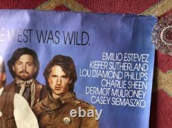 Affiche de film originale Young Guns 1988, format Quad