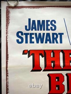 Affiche de film originale britannique Double Quad Rare Breed James Stewart 1966