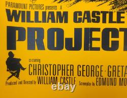 Affiche de film originale britannique Quad de Project X 1968