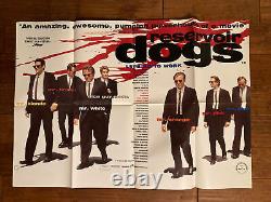 Affiche de film originale britannique en quad de Reservoir Dogs Tarantino Keitel