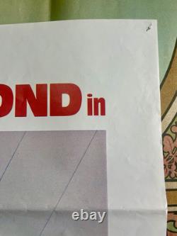 Affiche de film originale de 1983 Bond JAMAIS DITES JAMAIS AUF UK Quad 30x40 Connery