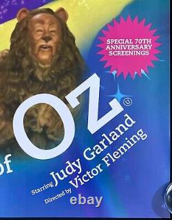 Affiche de film originale du Quad du Magicien d'Oz BFI 70e anniversaire RR 2009 Judy Garland