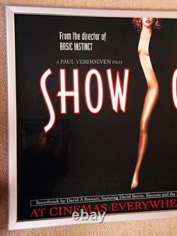 Affiche de film originale rare et culte Showgirls UK Quad 95 de Paul Verhoeven