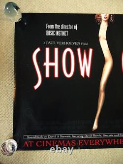 Affiche de film originale rare et culte Showgirls UK Quad 95 de Paul Verhoeven