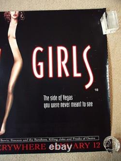 Affiche de film originale rare et culte Showgirls UK Quad 95 de Paul Verhoeven