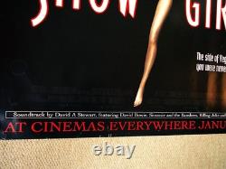 Affiche de film originale rare et culte Showgirls UK Quad 95 de Paul Verhoeven