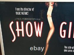 Affiche de film originale rare et culte Showgirls UK Quad 95 de Paul Verhoeven