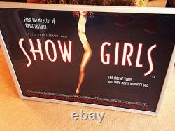 Affiche de film originale rare et culte Showgirls UK Quad 95 de Paul Verhoeven