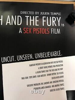 Affiche de film punk Genuine Sex Pistols The Filth & The Fury en français