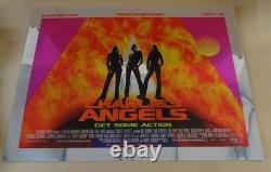 Affiche de film quad métallique originale de Charlie's Angels 2000. État neuf 40 x 30