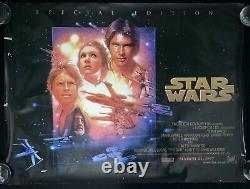 Affiche de film quadruple Star Wars édition spéciale 1997