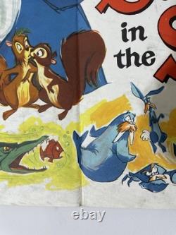 Affiche de film vintage originale RARE de 1963 SWORD IN THE STONE UK Quad PREMIÈRE SORTIE