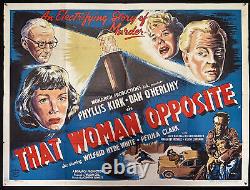 Affiche de film vintage originale That Woman Opposite (1957) UK quad