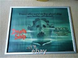 Affiche du film 'Death Ship' de 1980 - Affiche Vintage du Royaume-Uni - Affiche Rare du Film Culte d'Horreur