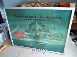 Affiche du film 'Death Ship' de 1980 - Affiche Vintage du Royaume-Uni - Affiche Rare du Film Culte d'Horreur