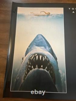 Affiche officielle du 50e anniversaire de Jaws au cinéma au Royaume-Uni