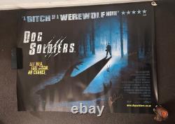 Affiche originale Quad de Dog Soldiers signée par Pertwee, Morfitt, Conway, Marshall