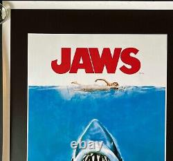 Affiche originale Quad du film Les Dents de la Mer de Steven Spielberg, réédition pour l'anniversaire en 2012