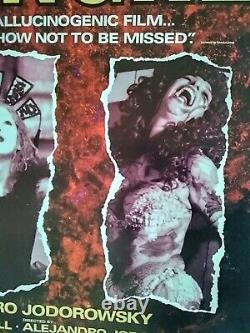 Affiche originale Santa Sangre Quad Royaume-Uni Dario Argento Jodorowsky Film d'horreur