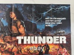 Affiche originale UK Quad Thunder 1983 Bryan Bysouth Cinéma Rare