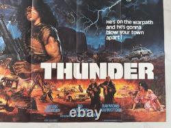 Affiche originale UK Quad Thunder 1983 Bryan Bysouth Cinéma Rare
