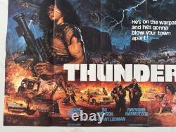 Affiche originale UK Quad Thunder 1983 Bryan Bysouth Cinéma Rare