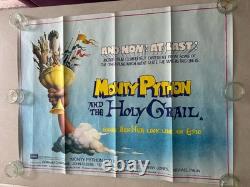 Affiche originale UK Quad roulée Monty Python et le Saint Graal
