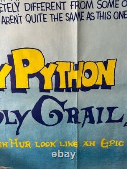 Affiche originale UK Quad roulée Monty Python et le Saint Graal