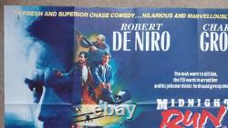 Affiche originale britannique au format quad de Midnight Run